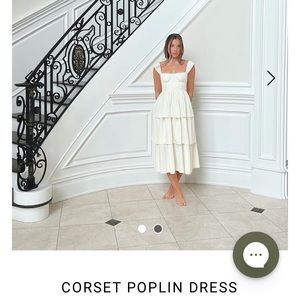 Weworewhat Corset Poplin Dress